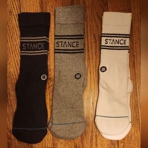 STANCE Basic Men's Crew Socks - Size S, 3-pack